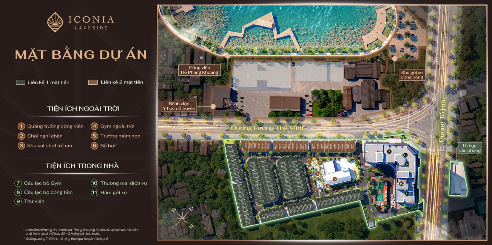 Mặt bằng tổng thể dự án Iconia LakeSide Mipec 54 Tố Hữu