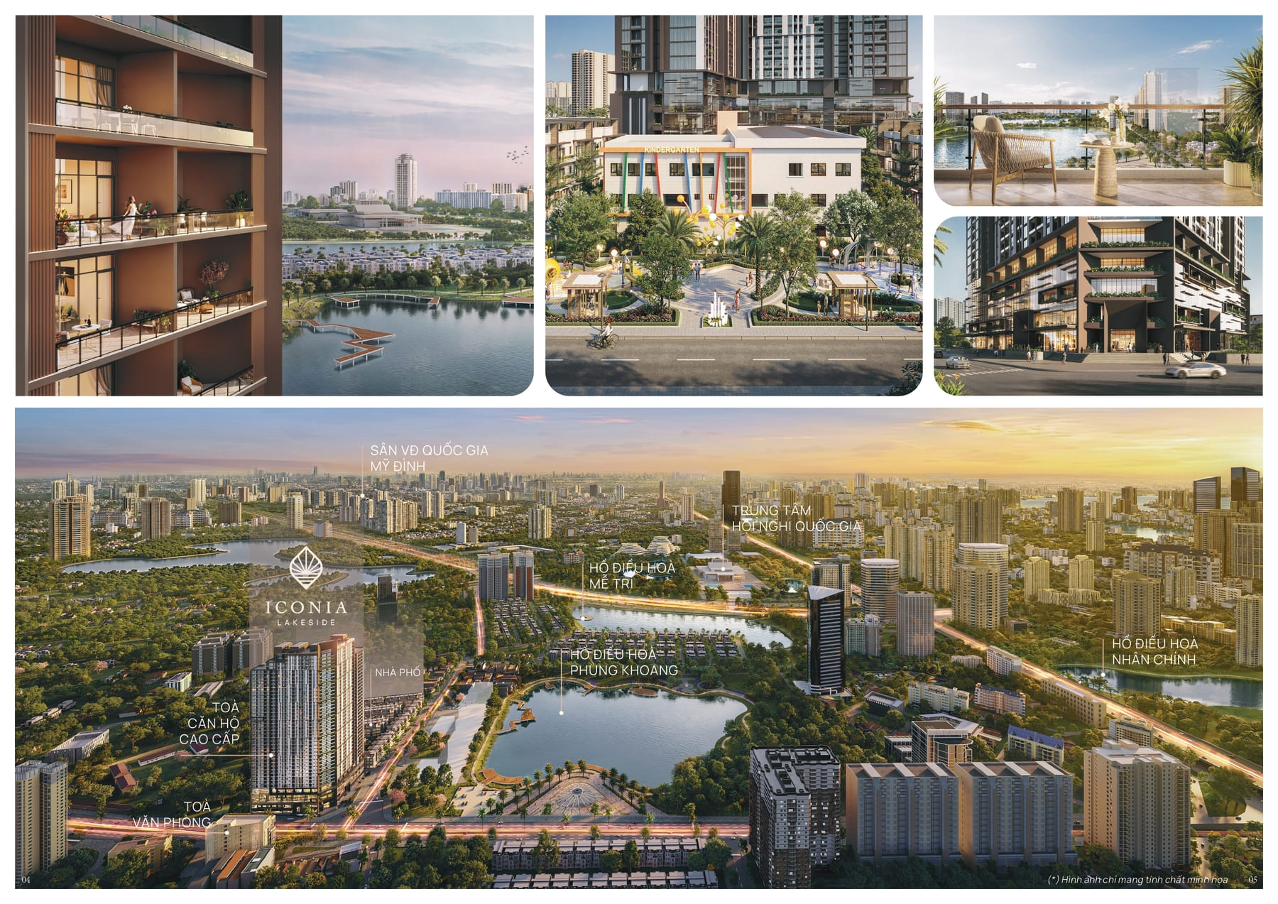 Phối cảnh chung cư Iconia LakeSide 54 Tố Hữu